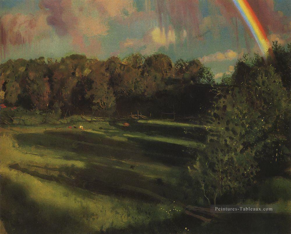 ombres du soir 1917 Konstantin Somov bois paysage d’arbres Peintures à l'huile